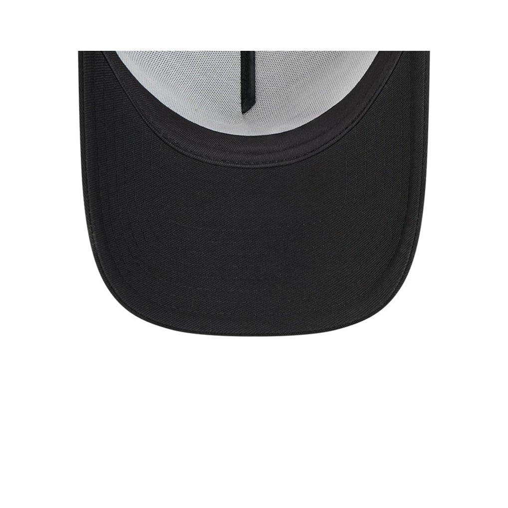 Cincinnati Bengals New Era 2024 Sideline Historic 9FORTY A-Frame Trucker Adjustable Hat - Stone/Black - NFL