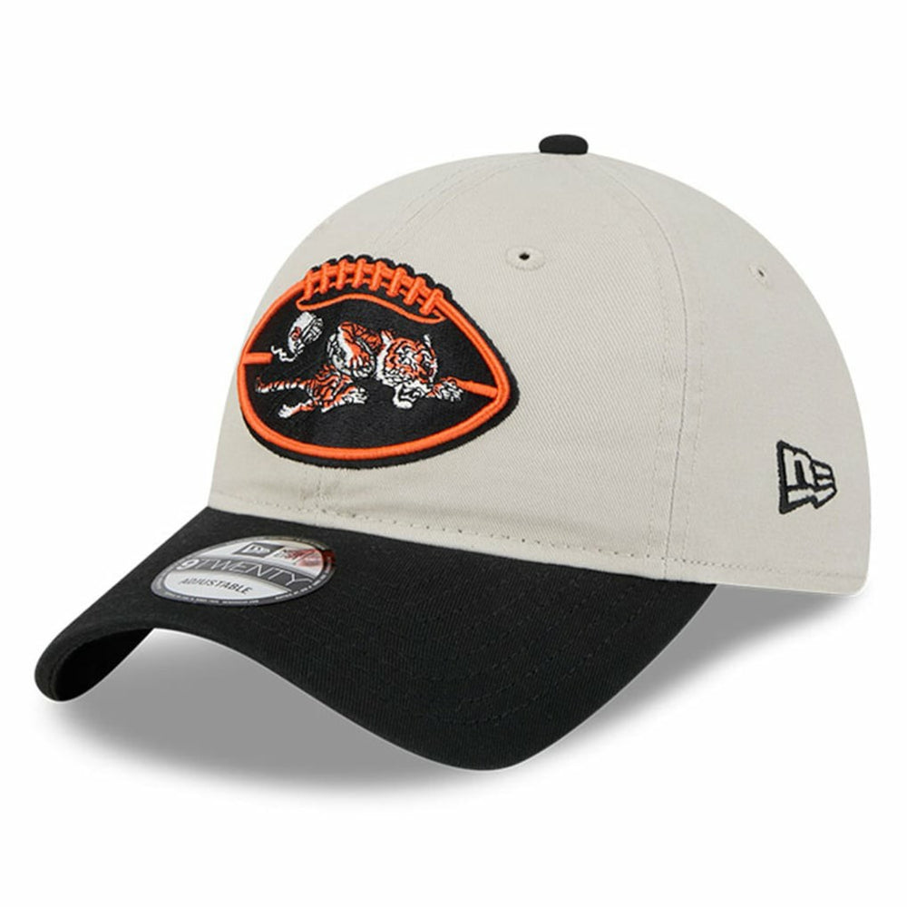 Cincinnati Bengals New Era 2024 Sideline Historic 9TWENTY Adjustable Hat - Stone/Black - NFL