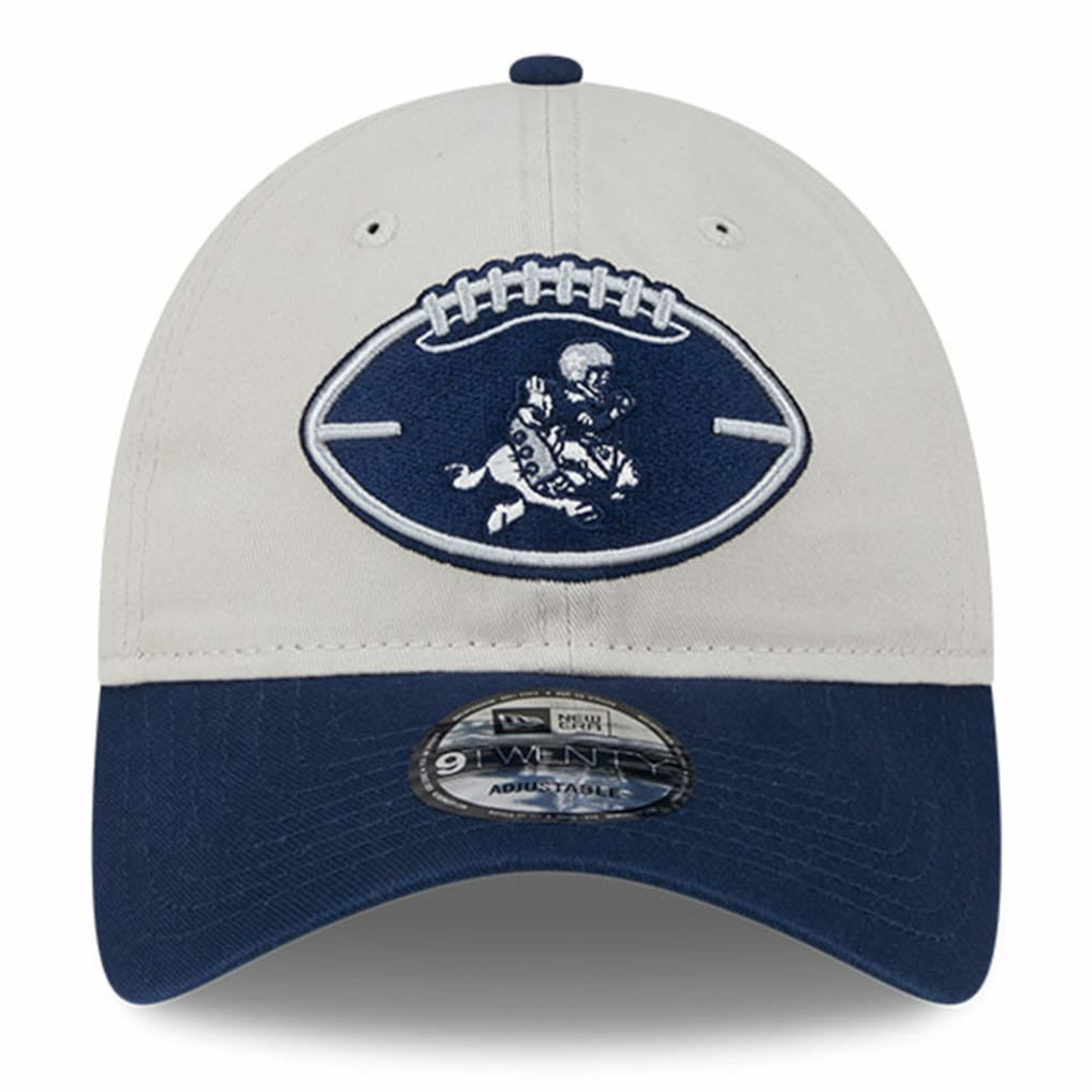 Dallas Cowboys New Era 2024 Sideline Historic 9TWENTY Adjustable Hat - Stone/Navy - NFL