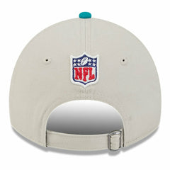 Miami Dolphins New Era 2024 Sideline Historic 9TWENTY Adjustable Hat - Stone/Aqua - NFL
