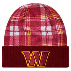 Washington Commanders New Era Sideline Statement Cuffed Knit Hat - Burgundy - NFL