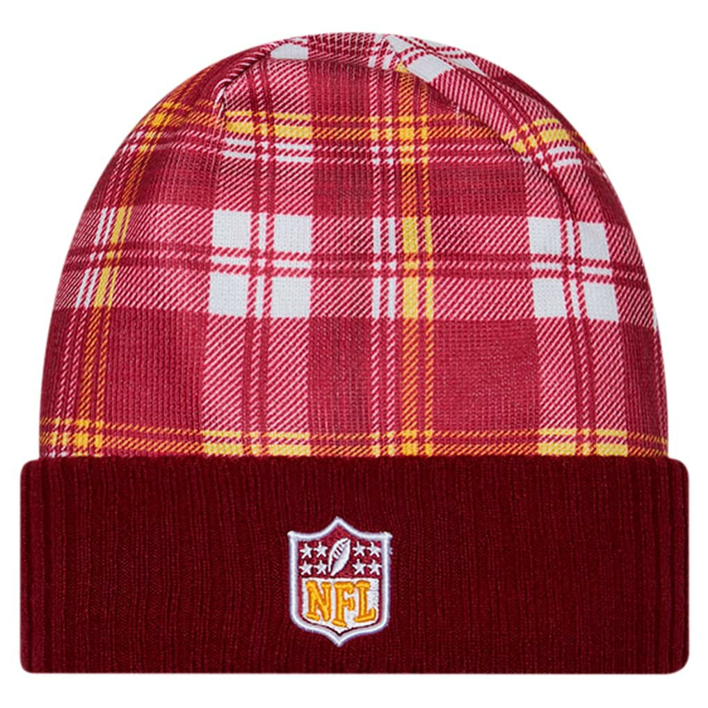 Washington Commanders New Era Sideline Statement Cuffed Knit Hat - Burgundy - NFL