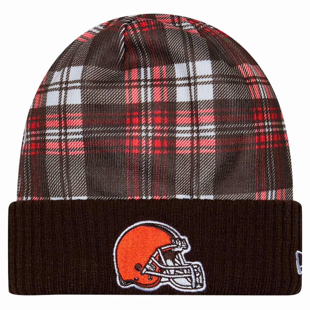 Cleveland Browns New Era Sideline Statement Cuffed Knit Hat - Brown - NFL