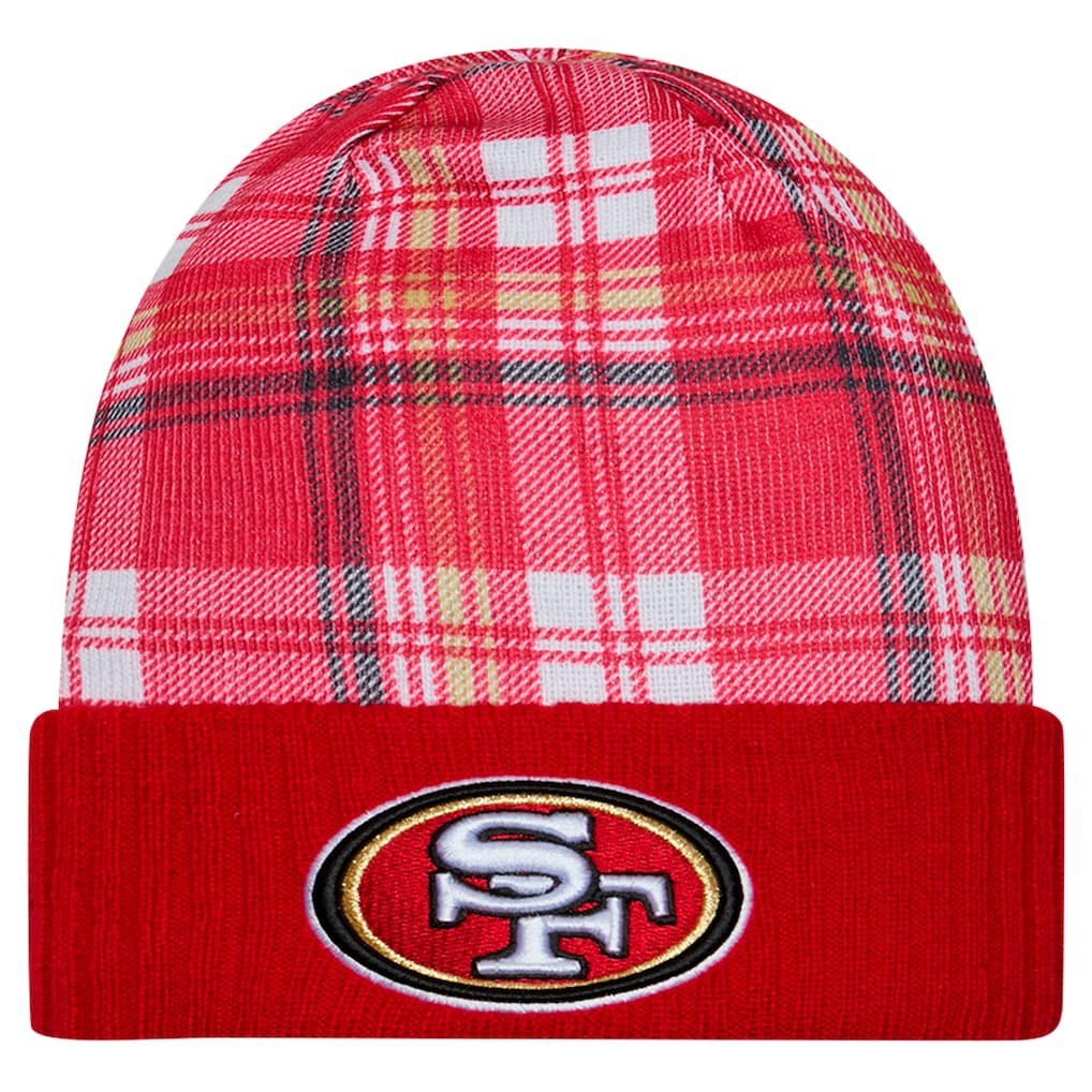 San Francisco 49ers New Era Sideline Statement Cuffed Knit Hat - Scarlet - NFL