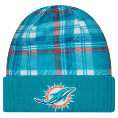Miami Dolphins New Era Sideline Statement Cuffed Knit Hat - Aqua - NFL