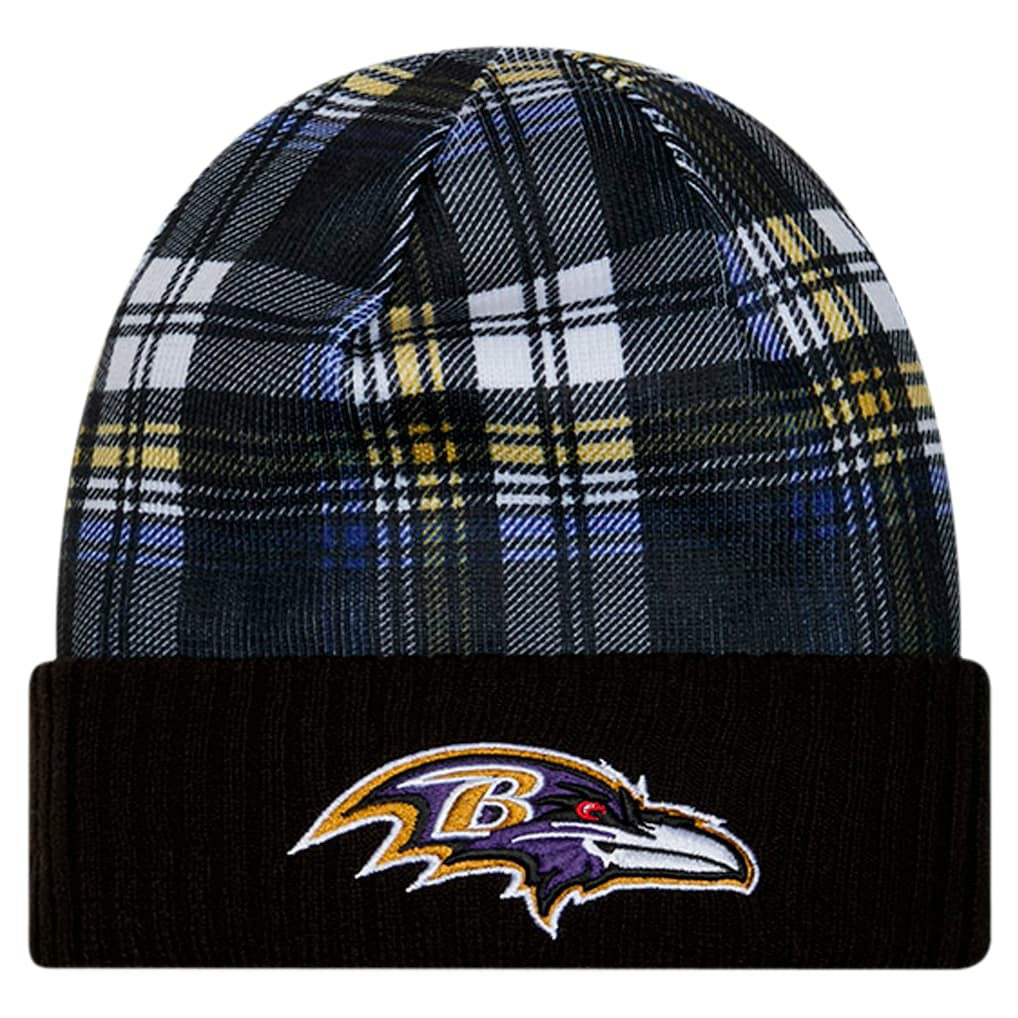 Baltimore Ravens New Era Sideline Statement Cuffed Knit Hat - Black - NFL