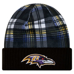 Baltimore Ravens New Era Sideline Statement Cuffed Knit Hat - Black - NFL