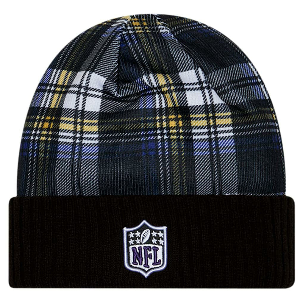 Baltimore Ravens New Era Sideline Statement Cuffed Knit Hat - Black - NFL