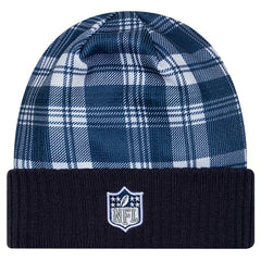 Dallas Cowboys New Era Sideline Statement Cuffed Knit Hat - Navy - NFL