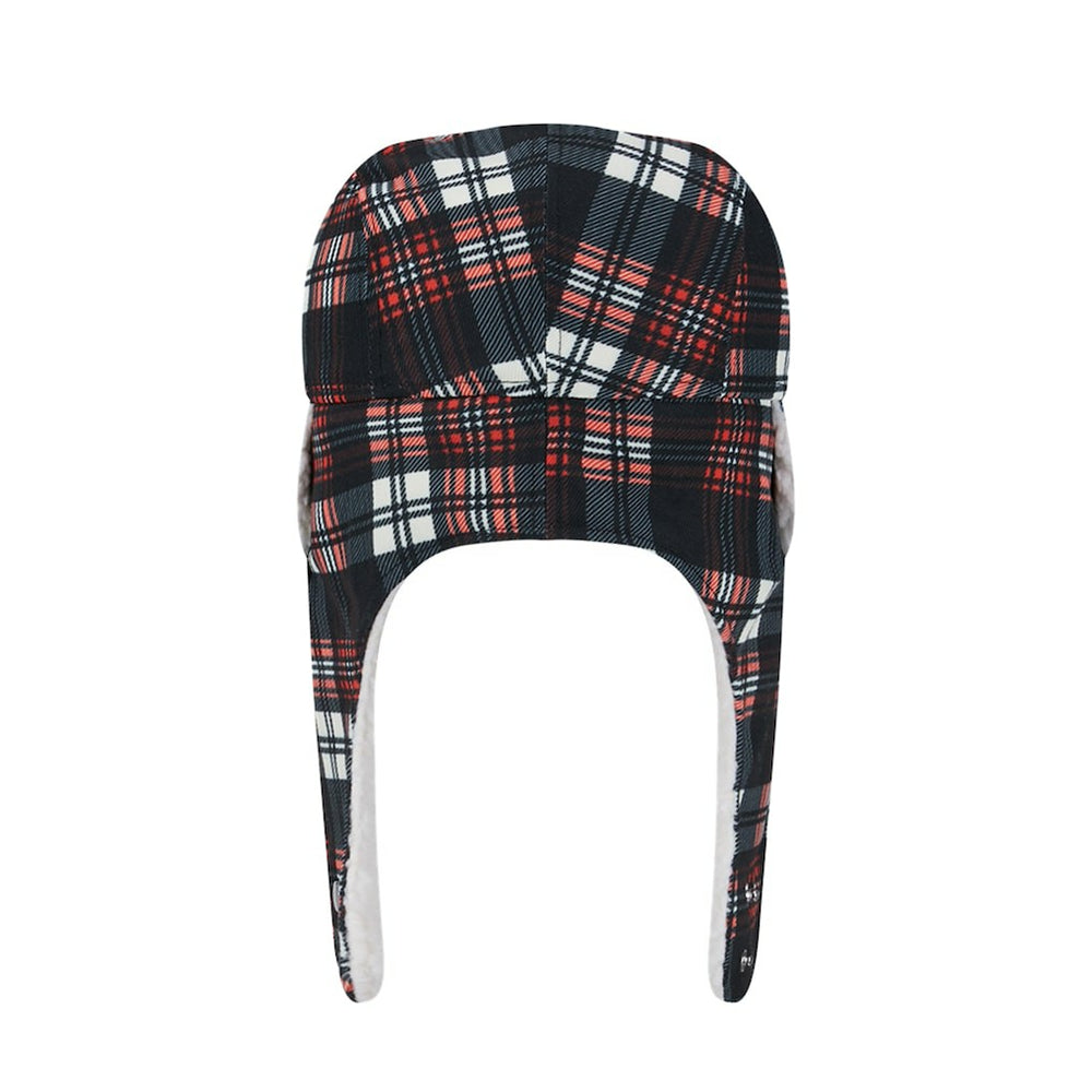 Cincinnati Bengals New Era Sideline Plaid Sherpa Trapper Hat - Black - NFL