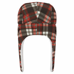 Cleveland Browns New Era Sideline Plaid Sherpa Trapper Hat - Brown - NFL