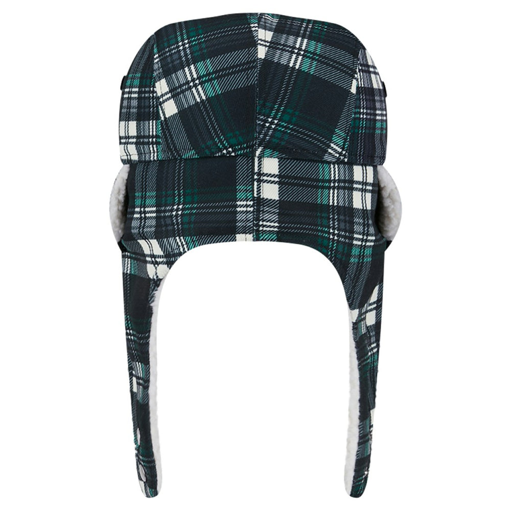 New York Jets New Era Sideline Plaid Sherpa Trapper Hat - Black - NFL