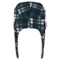 New York Jets New Era Sideline Plaid Sherpa Trapper Hat - Black - NFL