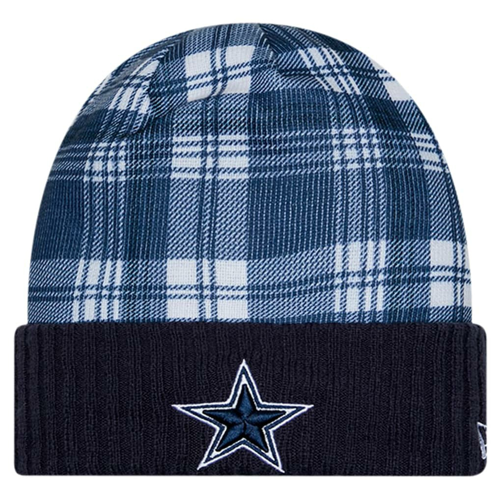 Dallas Cowboys New Era Youth Sideline Statement Cuffed Knit - Navy - NFL