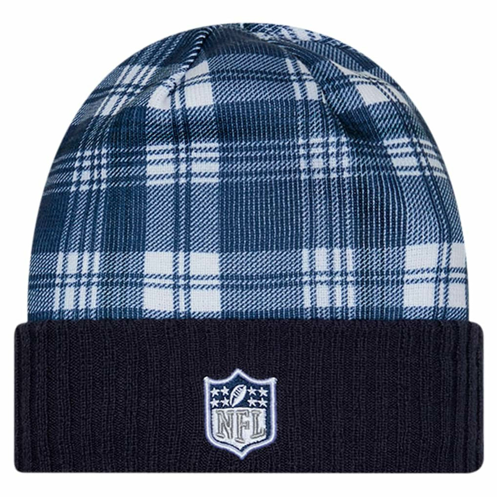 Dallas Cowboys New Era Youth Sideline Statement Cuffed Knit - Navy - NFL