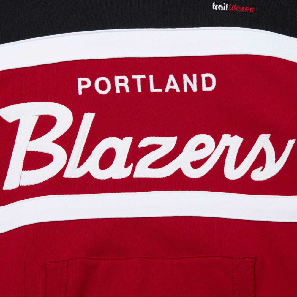 Mitchell & Ness Portland Trail Blazers Head Coach Pullover Hoodie Red/Black
