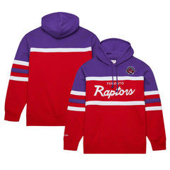 Mitchell & Ness Toronto Raptors Head Coach Pullover Hoodie Red/Purple