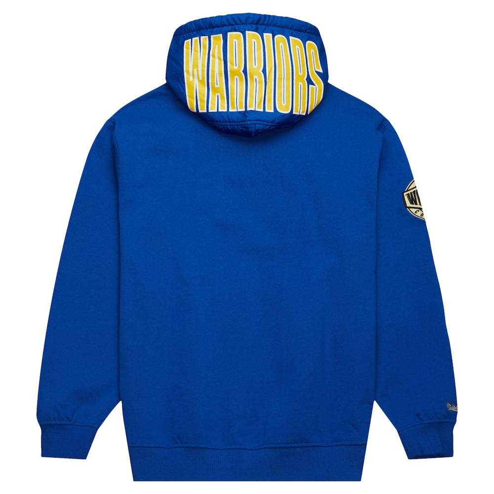 Mitchell & Ness Golden State Warriors Team OG 2.0 Vintage Logo Fleece Pullover Hoodie Royal