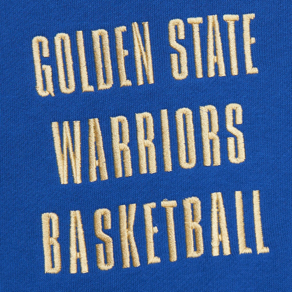 Mitchell & Ness Golden State Warriors Team OG 2.0 Vintage Logo Fleece Pullover Hoodie Royal