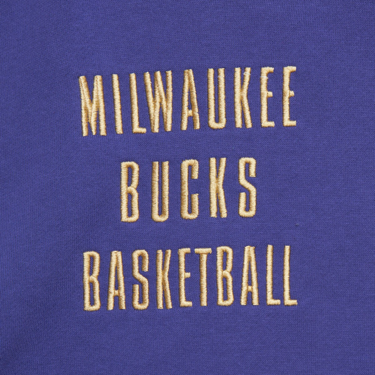 Mitchell & Ness Milwaukee Bucks Team OG 2.0 Vintage Logo Fleece Pullover Hoodie Purple