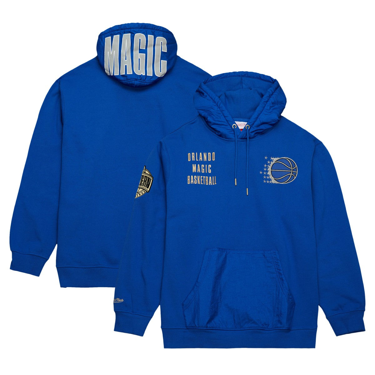 Mitchell & Ness Orlando Magic Team OG 2.0 Vintage Logo Fleece Pullover Hoodie Blue