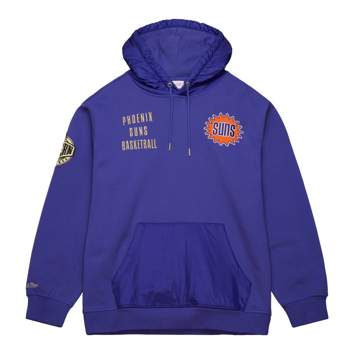 Mitchell & Ness Phoenix Suns Team OG 2.0 Vintage Logo Fleece Pullover Hoodie Purple