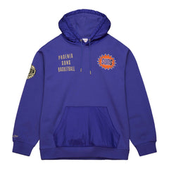 Mitchell & Ness Phoenix Suns Team OG 2.0 Vintage Logo Fleece Pullover Hoodie Purple