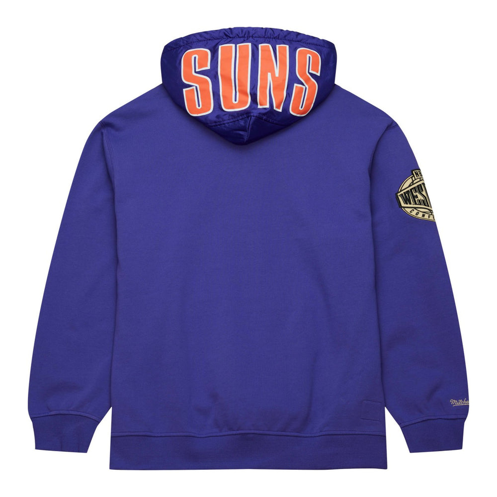 Mitchell & Ness Phoenix Suns Team OG 2.0 Vintage Logo Fleece Pullover Hoodie Purple