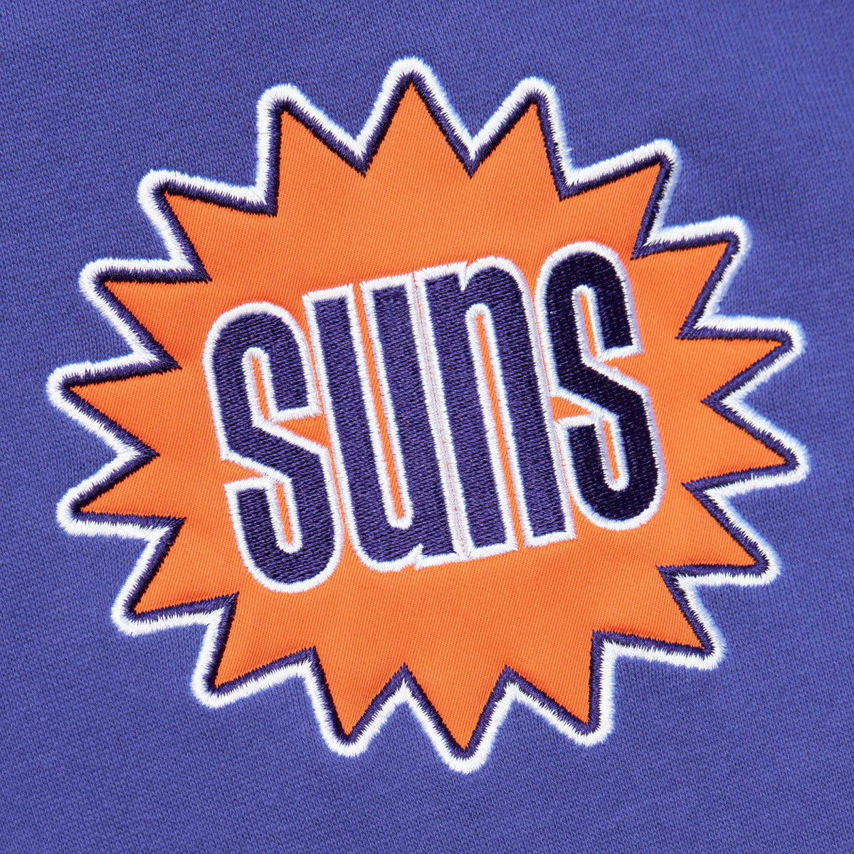 Mitchell & Ness Phoenix Suns Team OG 2.0 Vintage Logo Fleece Pullover Hoodie Purple