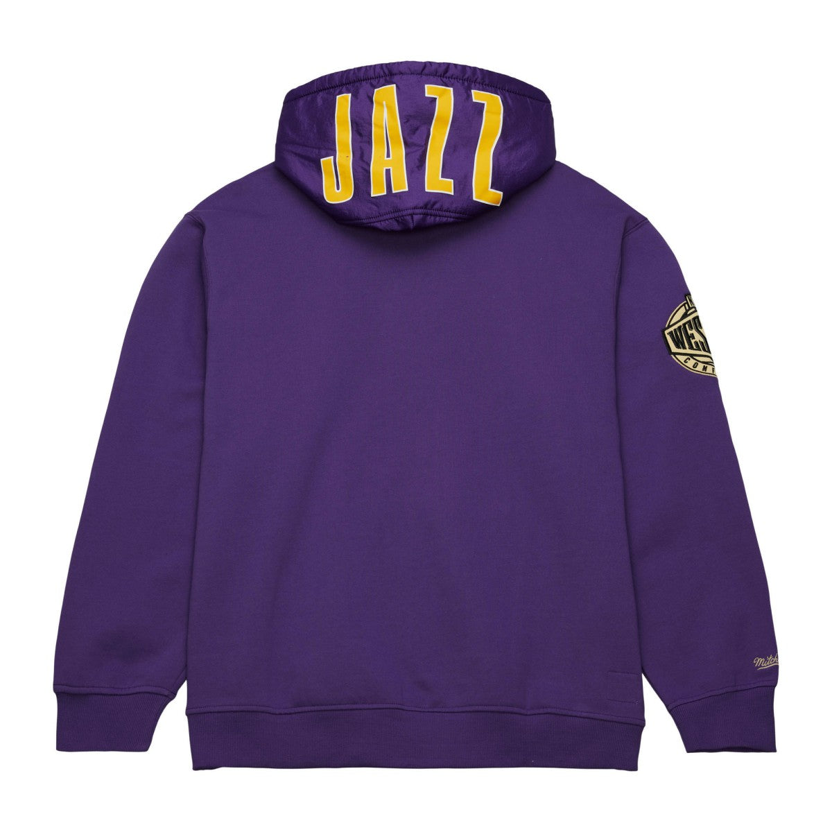 Mitchell & Ness Utah Jazz Team OG 2.0 Vintage Logo Fleece Pullover Hoodie Purple