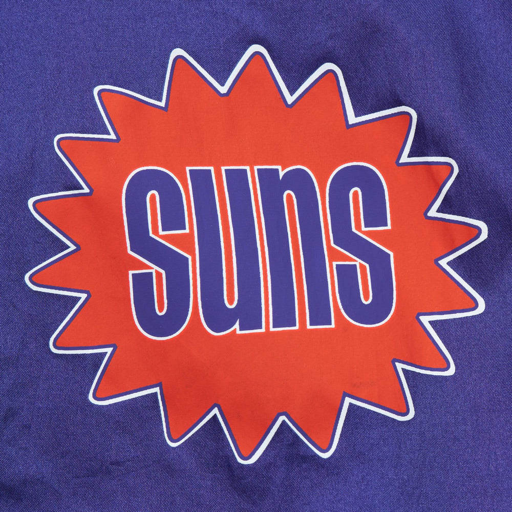 Mitchell & Ness Phoenix Suns Team OG 2.0 Vintage Logo Anorak Windbreaker Quarter-Zip Jacket Purple