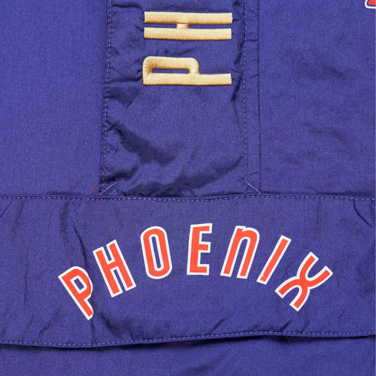 Mitchell & Ness Phoenix Suns Team OG 2.0 Vintage Logo Anorak Windbreaker Quarter-Zip Jacket Purple