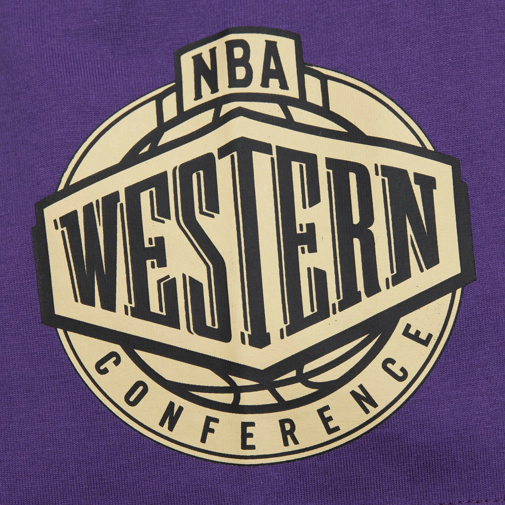 Mitchell & Ness Utah Jazz Hardwood Classics Team OG 2.0 Premium Vintage Logo T-Shirt Purple