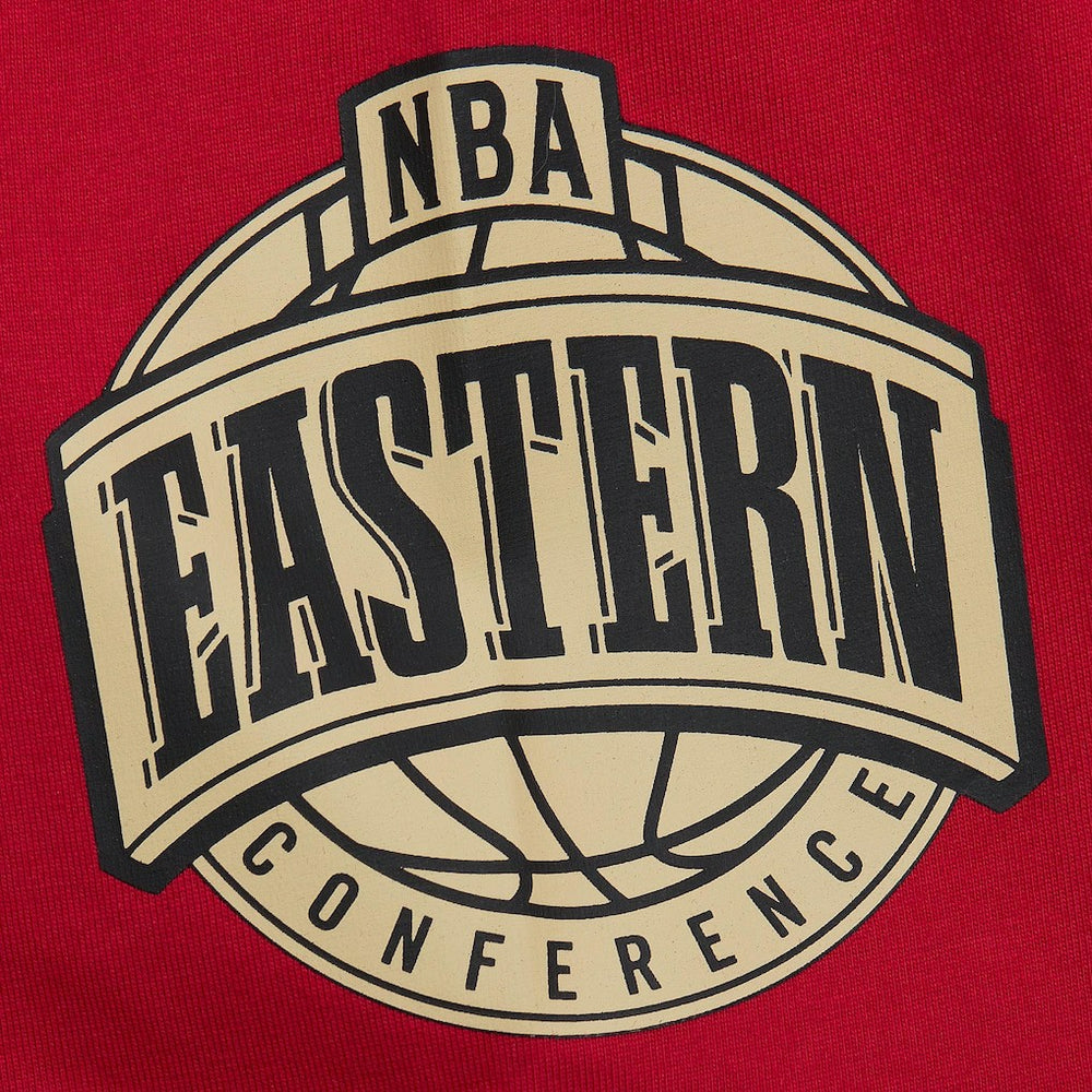 Mitchell & Ness Atlanta Hawks Hardwood Classics Team OG 2.0 Premium Vintage Logo T-Shirt Red
