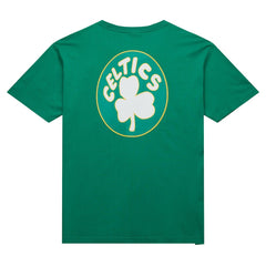 Mitchell & Ness Boston Celtics Hardwood Classics Team OG 2.0 Premium Vintage Logo T-Shirt Kelly Green