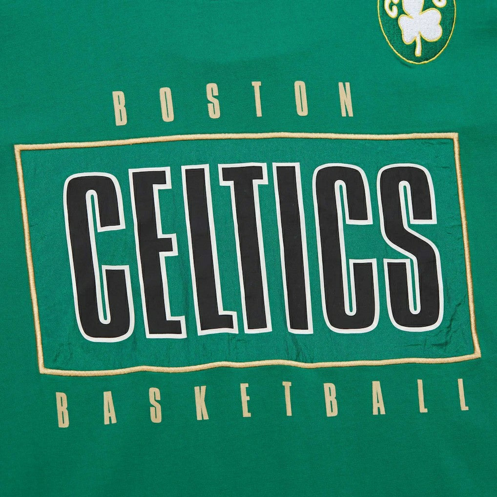 Mitchell & Ness Boston Celtics Hardwood Classics Team OG 2.0 Premium Vintage Logo T-Shirt Kelly Green
