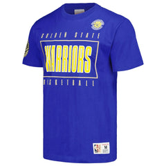 Mitchell & Ness Golden State Warriors Hardwood Classics Team OG 2.0 Premium Vintage Logo T-Shirt Royal