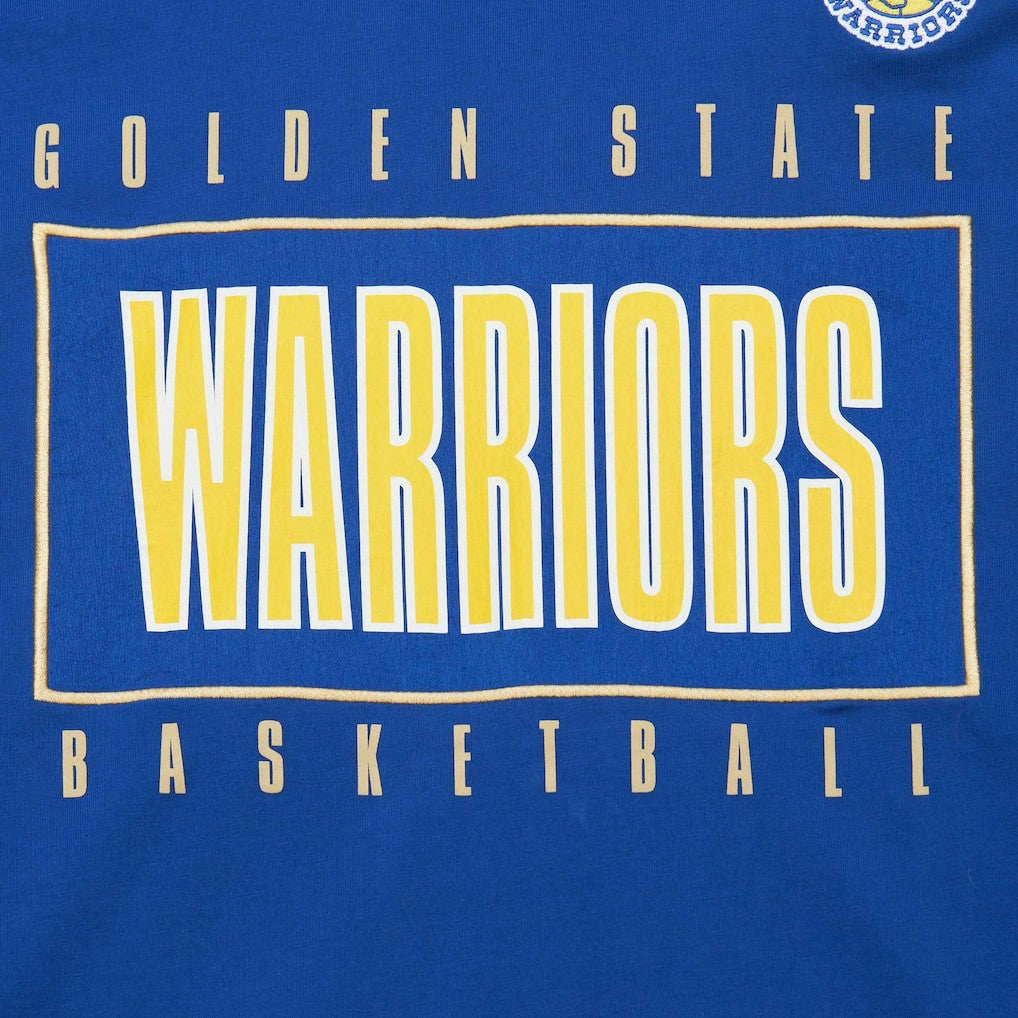 Mitchell & Ness Golden State Warriors Hardwood Classics Team OG 2.0 Premium Vintage Logo T-Shirt Royal