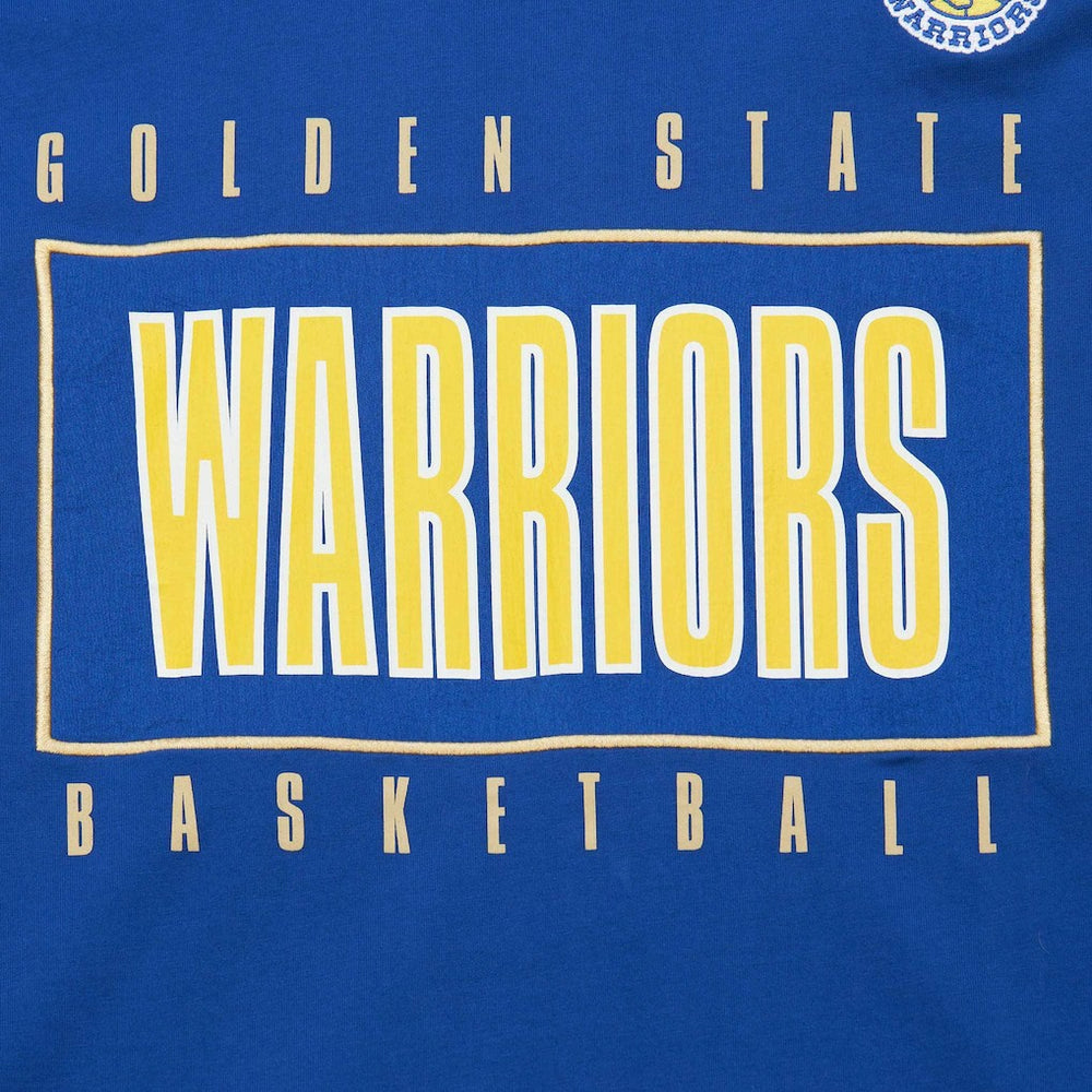 Mitchell & Ness Golden State Warriors Hardwood Classics Team OG 2.0 Premium Vintage Logo T-Shirt Royal