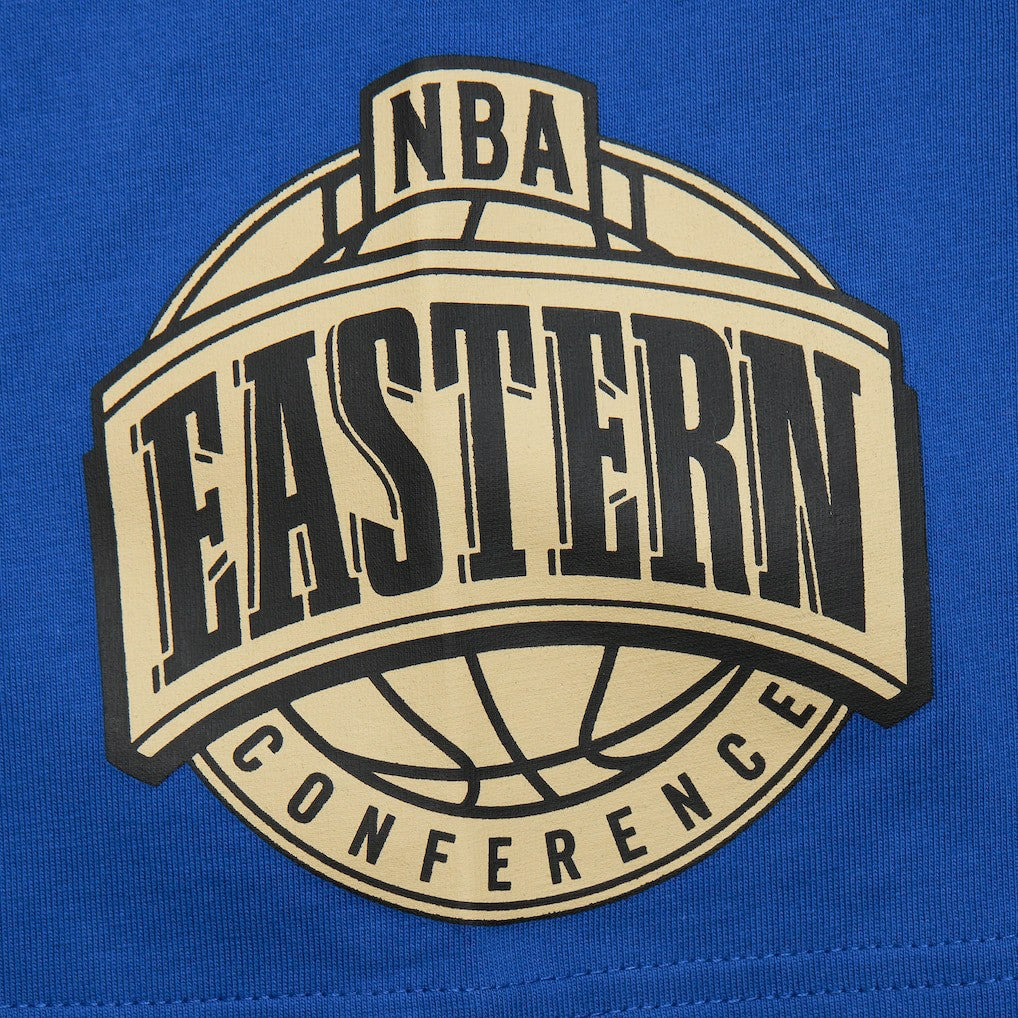 Mitchell & Ness Golden State Warriors Hardwood Classics Team OG 2.0 Premium Vintage Logo T-Shirt Royal