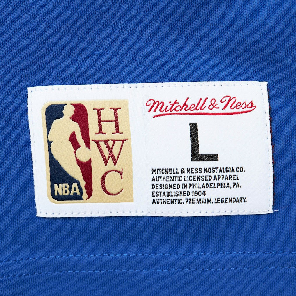 Mitchell & Ness Golden State Warriors Hardwood Classics Team OG 2.0 Premium Vintage Logo T-Shirt Royal