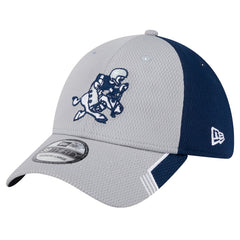 New Era Dallas Cowboys Gray Retro Joe Active Visor Trim 39THIRTY Flex Hat - NFL