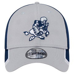 New Era Dallas Cowboys Gray Retro Joe Active Visor Trim 39THIRTY Flex Hat - NFL