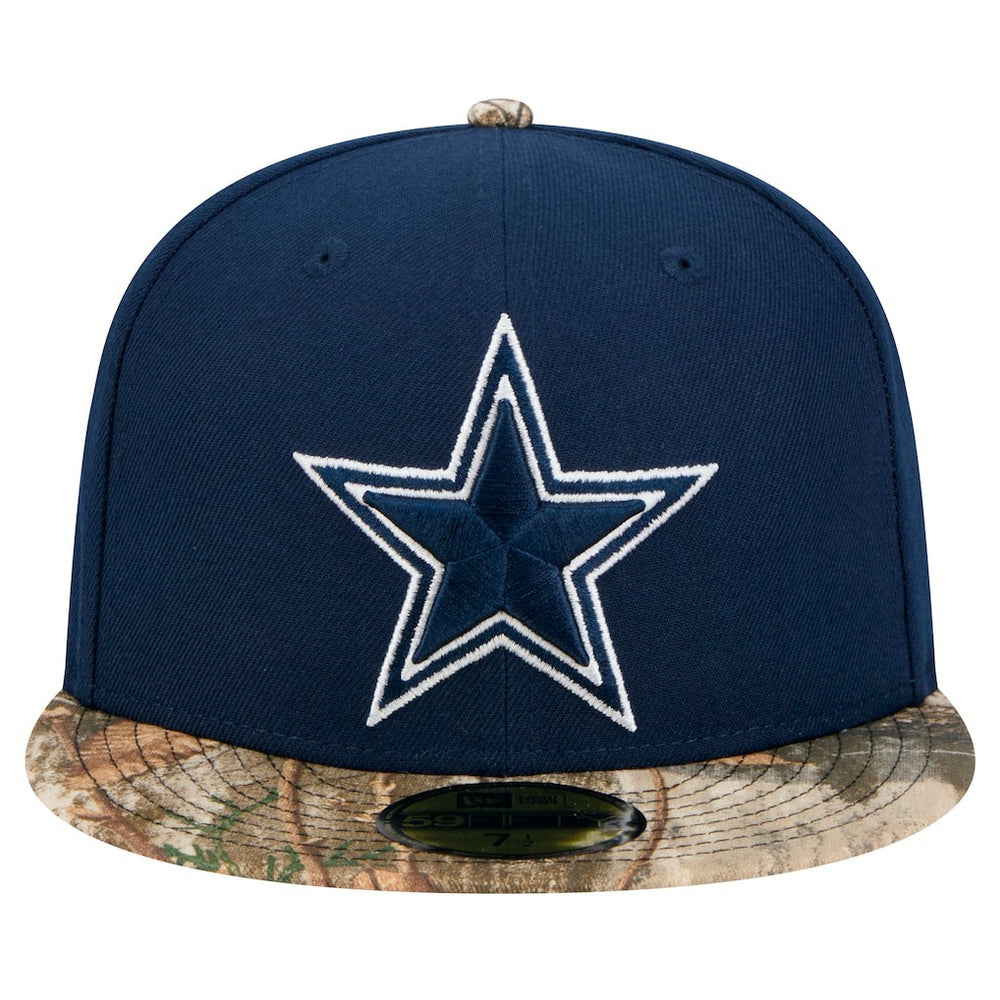 Dallas Cowboys New Era Active 59FIFTY Fitted Hat - Navy/Realtree Camo - NFL