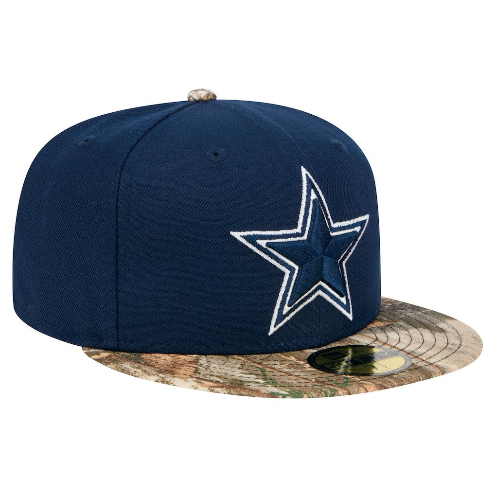 Dallas Cowboys New Era Active 59FIFTY Fitted Hat - Navy/Realtree Camo - NFL