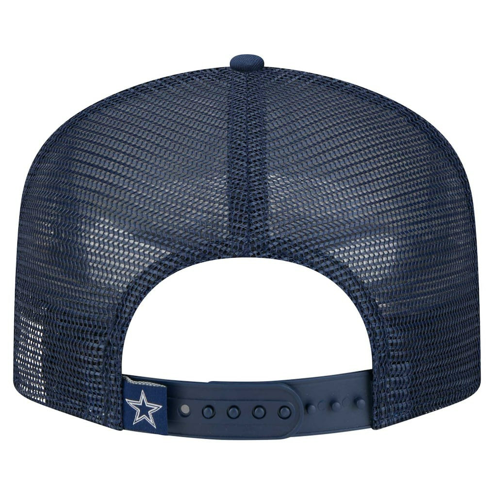 New Era Dallas Cowboys Distressed 9FIFTY A-Frame Snapback Hat - White/Navy - NFL