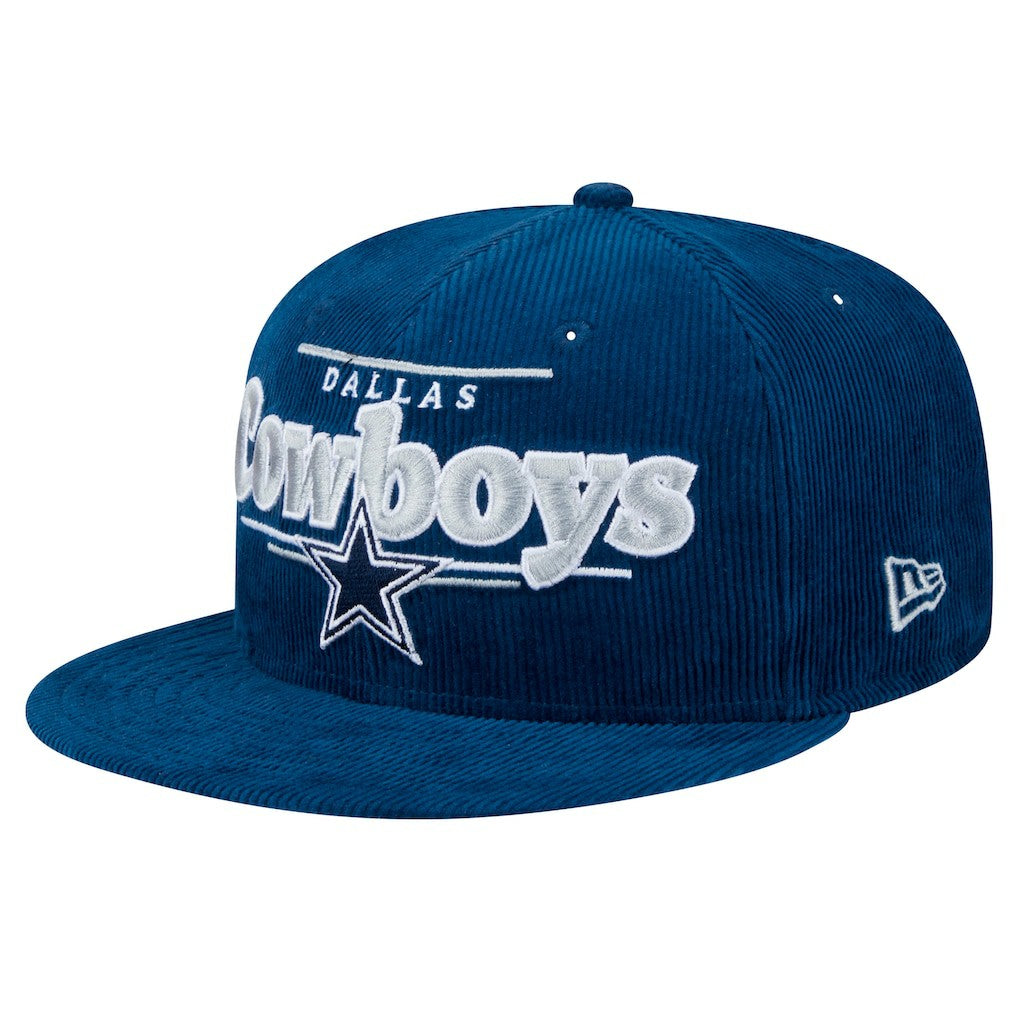 Dallas Cowboys New Era Display Corduroy 9FIFTY Snapback Hat - Navy - NFL