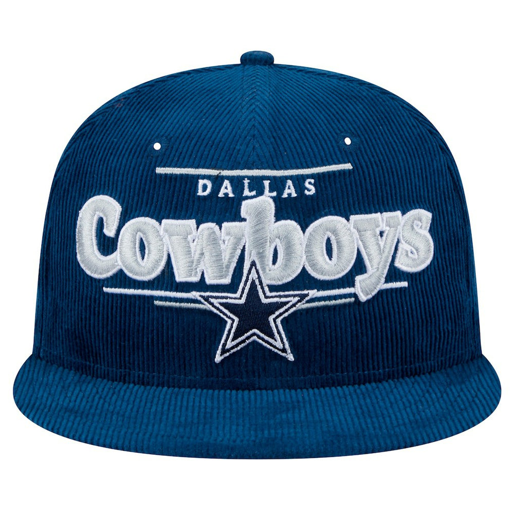 Dallas Cowboys New Era Display Corduroy 9FIFTY Snapback Hat - Navy - NFL