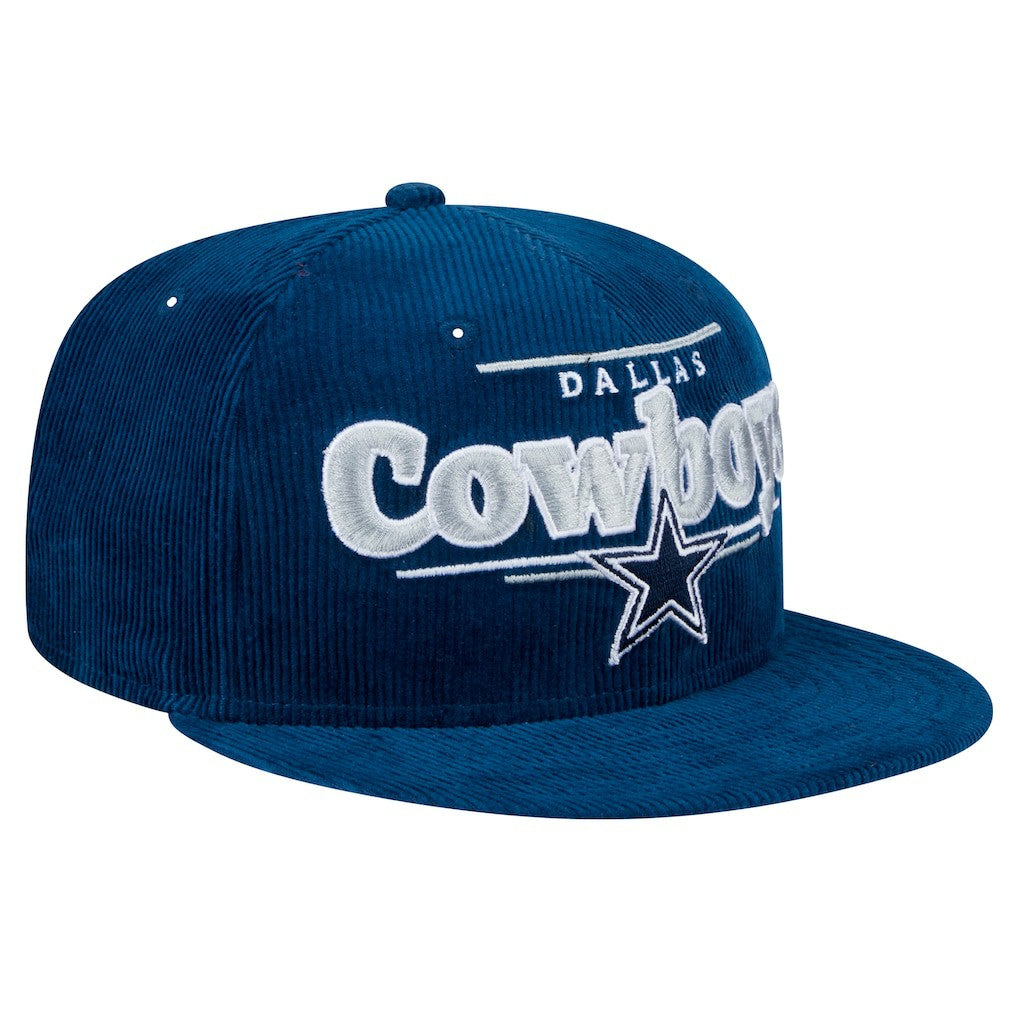 Dallas Cowboys New Era Display Corduroy 9FIFTY Snapback Hat - Navy - NFL
