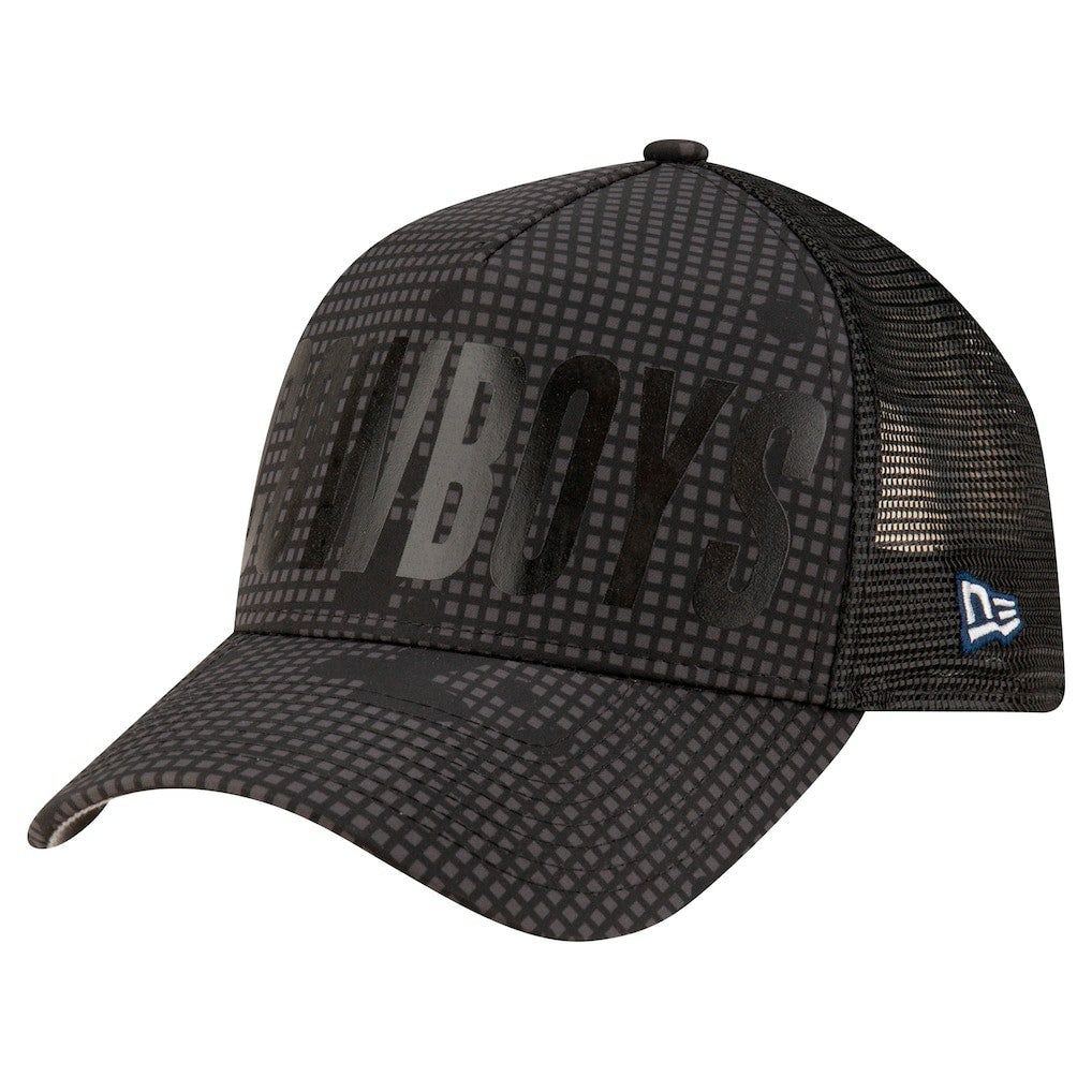 Dallas Cowboys New Era Midnight Ink Tonal A-Frame 9FORTY Adjustable Hat - Graphite - NFL